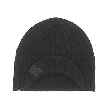 Amazon.com: Born to Love Black Rib Visor Baby Beanie with